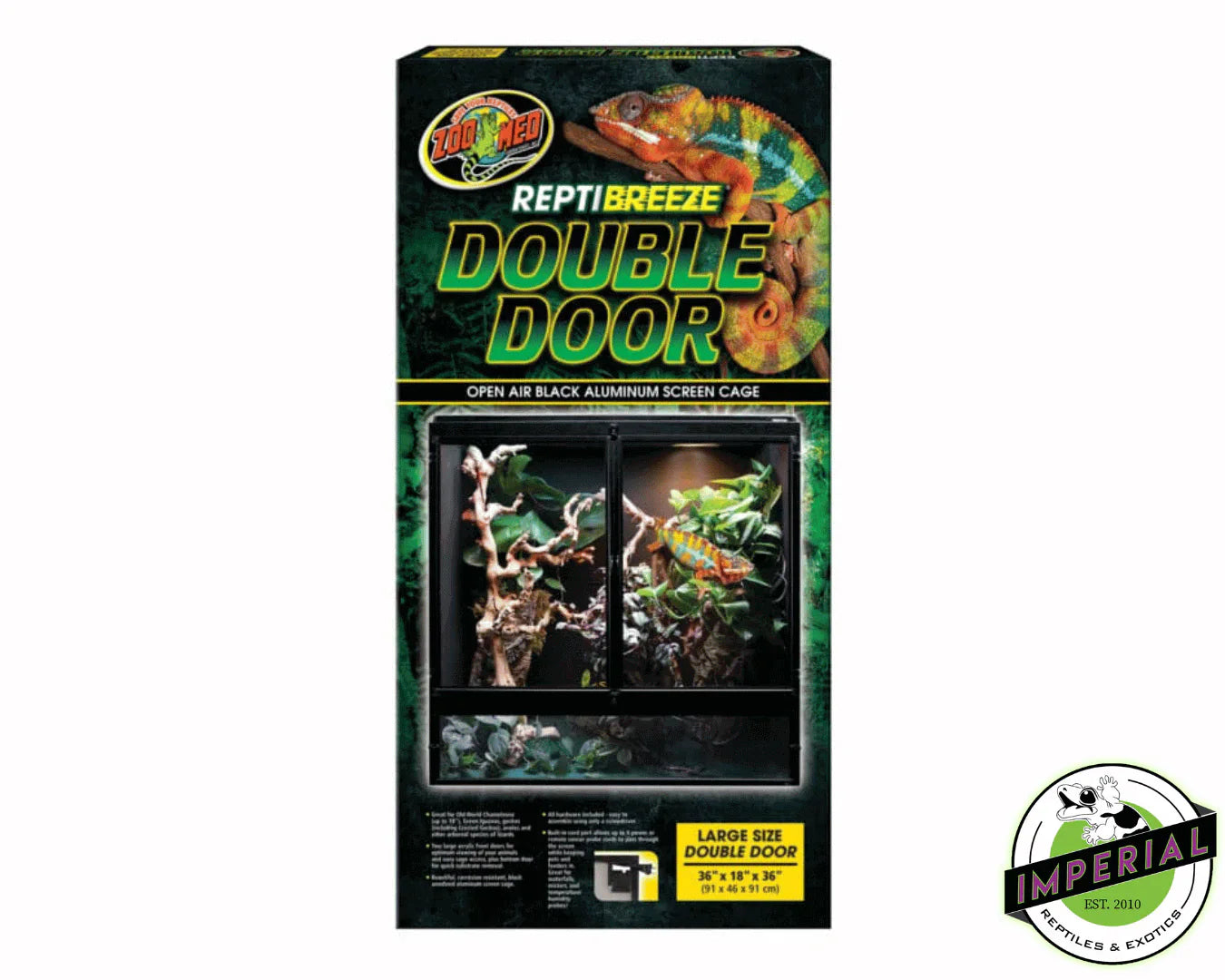 Zoo Med Double Door ReptiBreeze 1ea/LG, 36In X 18In X 18 in