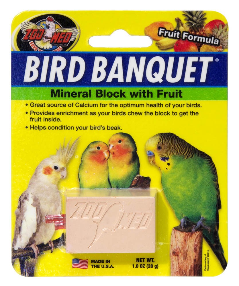 Zoo Med Bird Banquet Fruit Formula Mineral Block