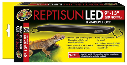 Zoo Med ReptiSun LED Terrarium Hood Black