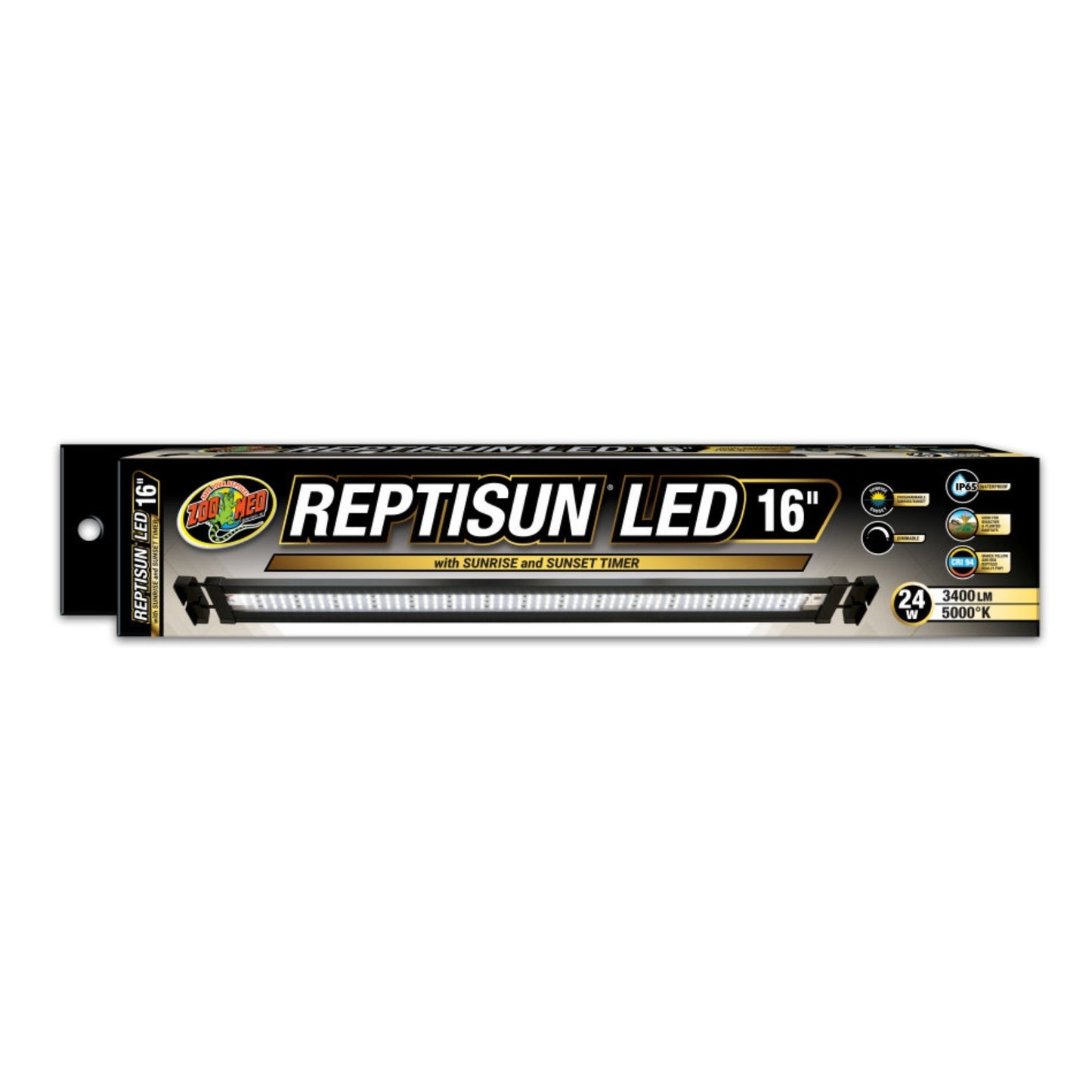 Zoo Med Reptisun LED w/Sunrise  Sunset Timer Terrarium Hood