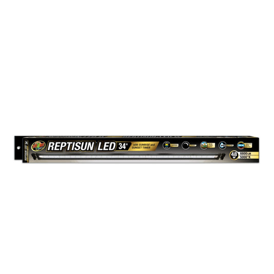 Zoo Med Reptisun LED w/Sunrise  Sunset Timer Terrarium Hood