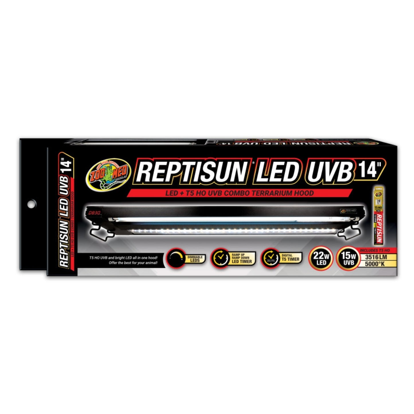 Zoo Med Reptisun LED UVB Combo Terrarium Hood