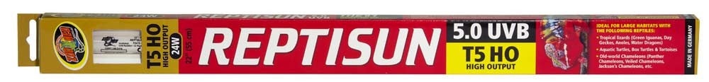 Zoo Med ReptiSun 5.0 UVB T5 HO High Output Linear Lamp White