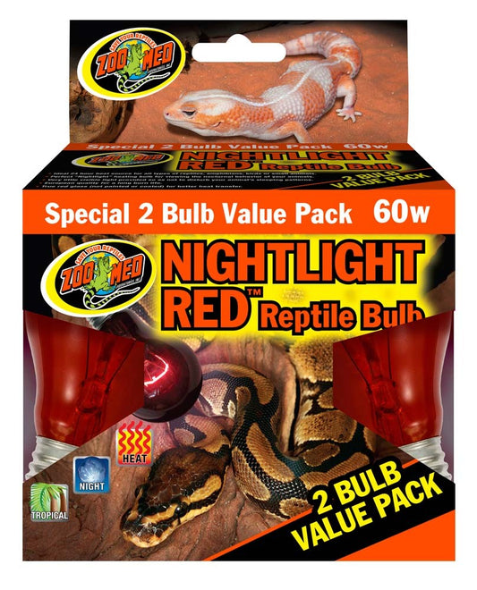 Zoo Med Nightlight Red Reptile Bulb Red