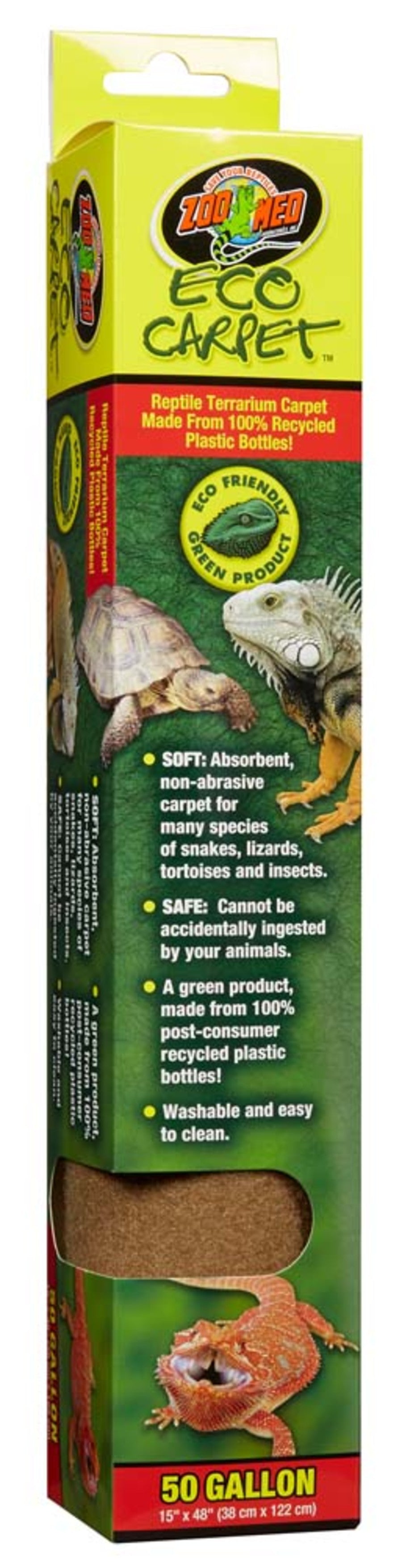 Zoo Med Eco Carpet Reptile Terrarium Carpet Tan