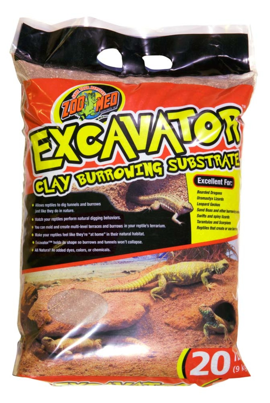 Zoo Med Excavator Clay Burrowing Substrate Brown