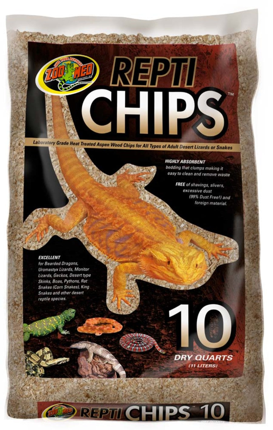 Zoo Med Repti Chips Substrate Brown