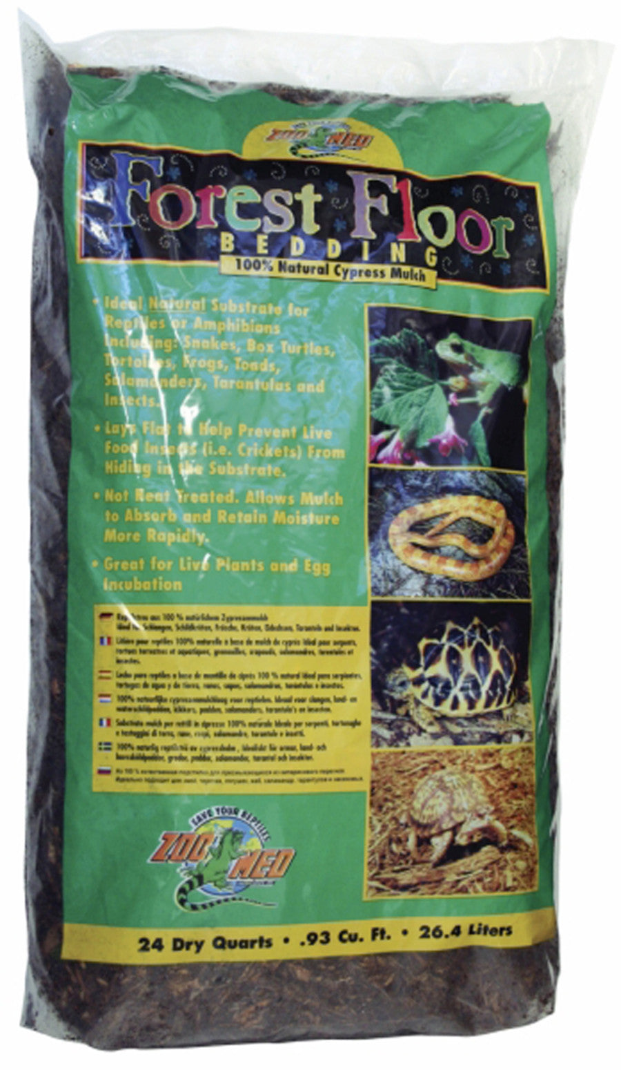 Zoo Med Forest Floor Natural Cypress Mulch Bedding Substrate Brown