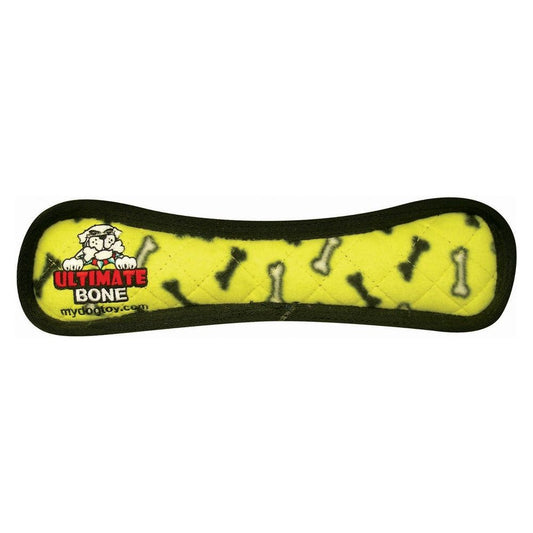 Tuffy Ultimate Bone Durable Dog Toy Yellow Bone 1ea/13 in