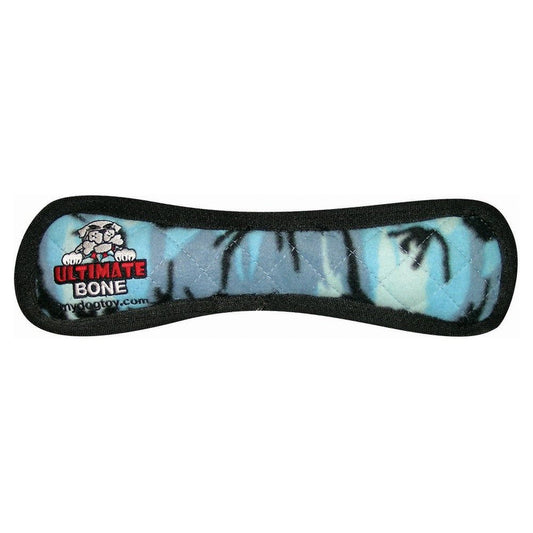 Tuffy Ultimate Bone Durable Dog Toy Blue Camo 1ea/13 in