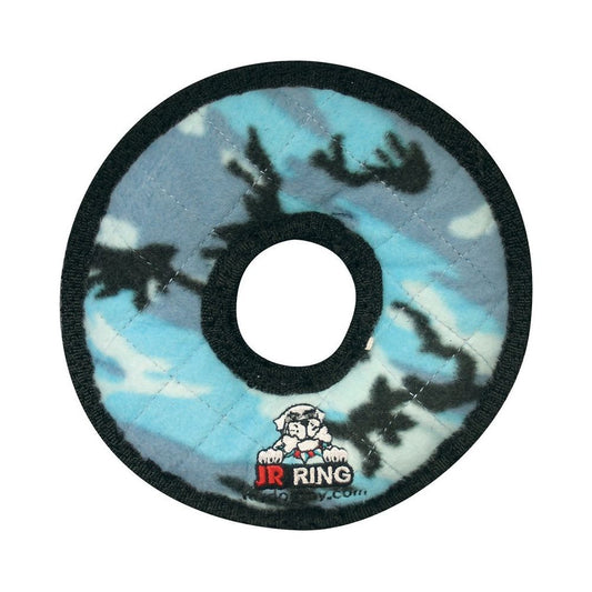 Tuffy Jr Ring Durable Dog Toy Blue Camo 1ea/7 in