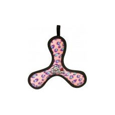 Tuffy Jr Boomerang Durable Dog Toy Pink Leopard 1ea/8 in