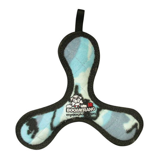 Tuffy Jr Boomerang Durable Dog Toy Blue Camo 1ea/8 in