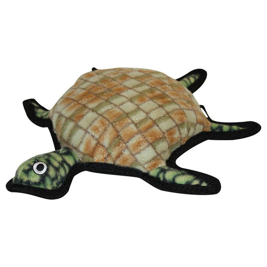 Tuffy Ocean Creature Turtle Durable Dog Toy Green 1ea/13 in