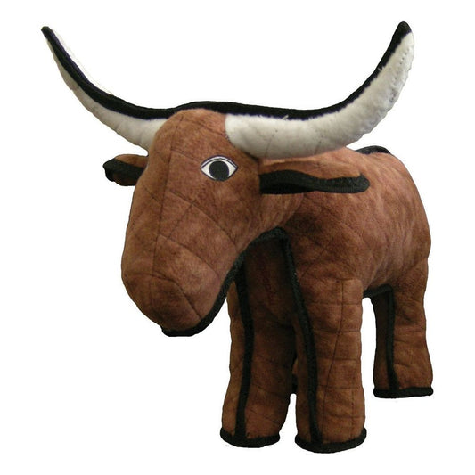 Tuffy Barnyard Bull Durable Dog Toy Brown 1ea/18.5 in