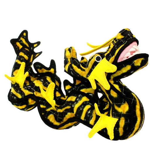 Tuffy Dragon Durable Dog Toy Yellow 21 in