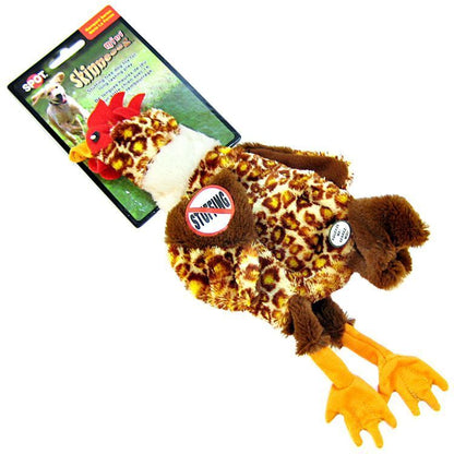Skinneeez Barnyard Series Dog Toy Chicken Multi-Color Plush Squeaky Pet Toy