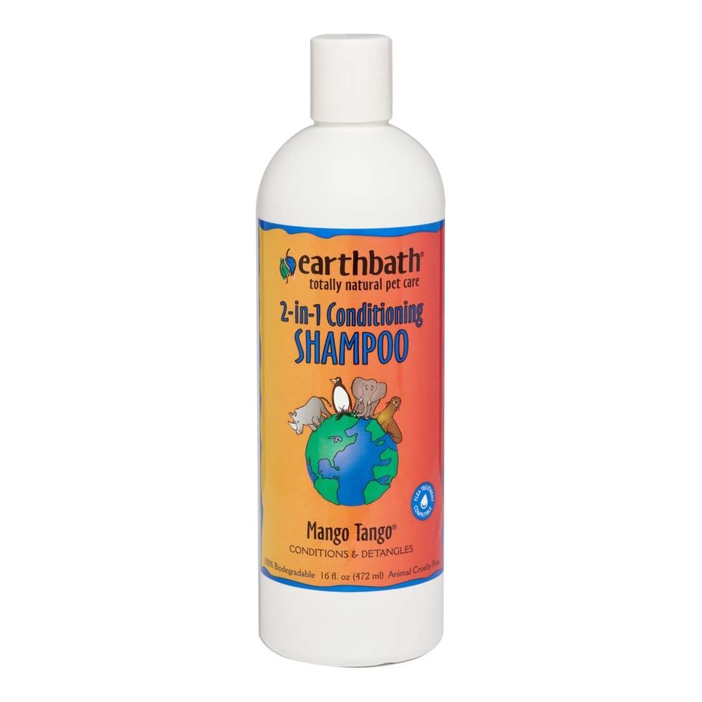 Earthbath 2-in-1 Conditioning Shampoo, Mango Tango, Available in Multiple Sizes