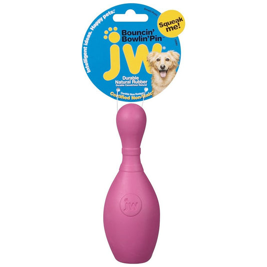 JW Pet Bouncin' Bowlin Pin Dog Toy Assorted 1ea