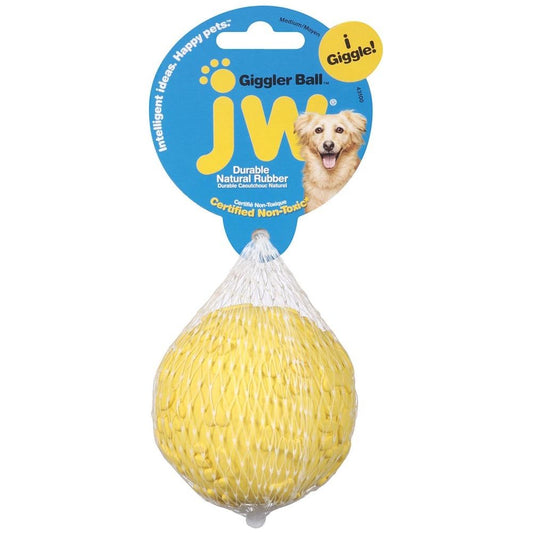 JW Pet Giggler Ball Dog Toy Assorted 1ea/MD