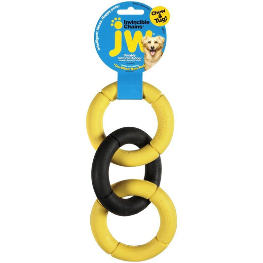 JW Pet Invincible Triple Chains Dog Toy Assorted 1ea/SM