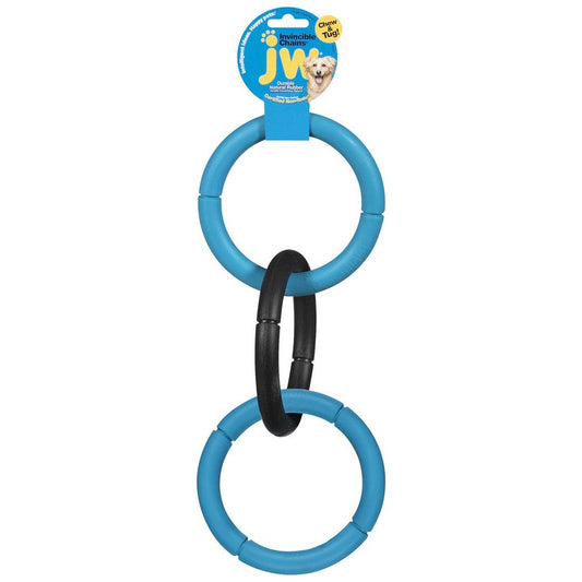 JW Pet Invincible Triple Chains Dog Toy Assorted 1ea/LG