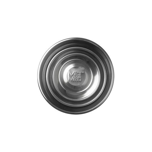 Messy Mutts Dog Bowl Stainless Steel Durable and Easy-to-Clean Pet Feeding Bowl