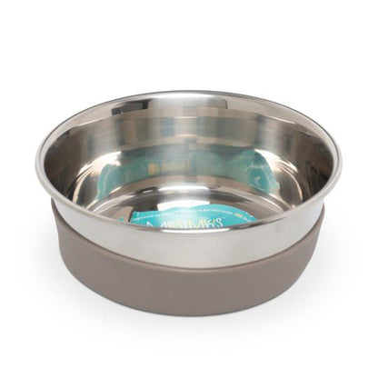 Messy Mutts Dog Bowl Stainless Steel Nonslip Bottom Durable and Easy to Clean