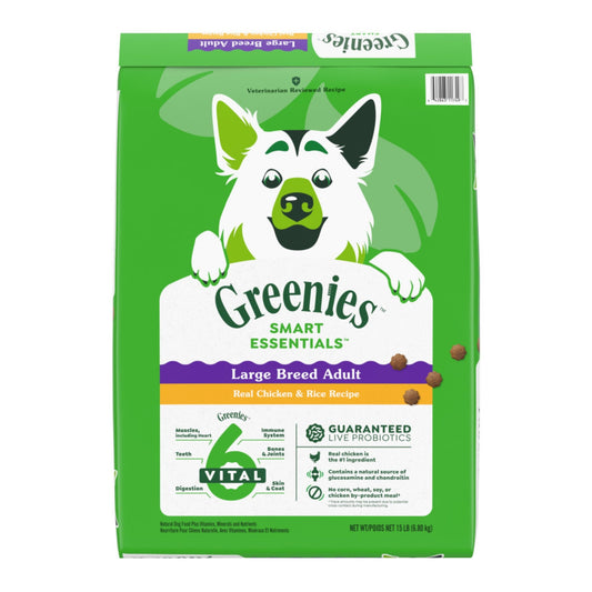 Greenies Smart Essentials Large Breed Dry Dog Food Chicken & Rice Formula