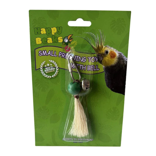 A & E Cages Happy Beaks Preening Toy with Bell Bird Toy