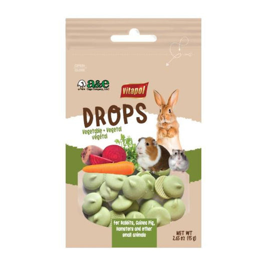 A  E Cages Vitapol Drops Small Animal Treats Vegetable, 1ea/2.65 oz