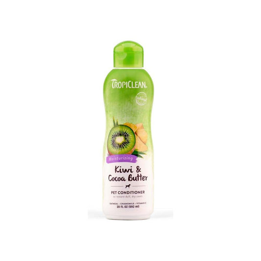TropiClean Kiwi & Cocoa Butter Moisturizing Conditioner for Pets 20 fl oz to 1 gal