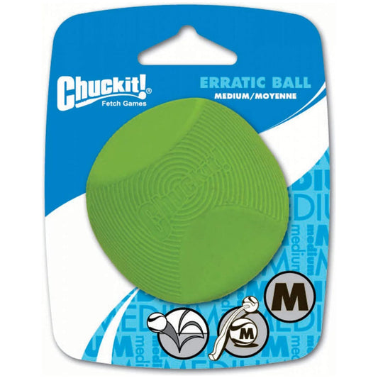 Chuckit! Erratic Dog Toy Ball Green 1ea/MD