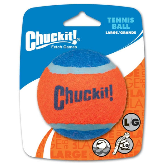 Chuckit! Tennis Ball Dog Toy Shrink Sleeve Blue/Orange Multi-Pack Options