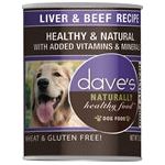 Dave's Naturally Healthy; Liver and Beef 13.2oz. (Case of 12)