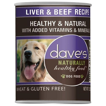 Dave's Naturally Healthy; Liver and Beef 13.2oz. (Case of 12)