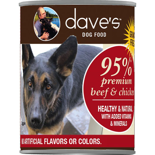 Daves Premium Beef & Chicken 95% Meat 13oz (Case Of 12)