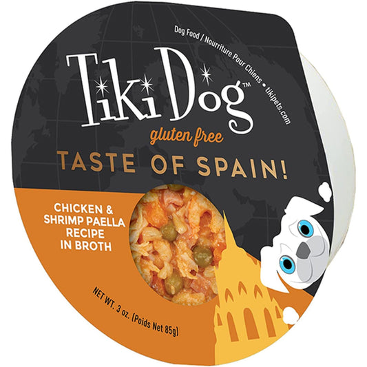 Tiki Pets Dog Gourmet Spain Paella 3oz. (Case of 4)
