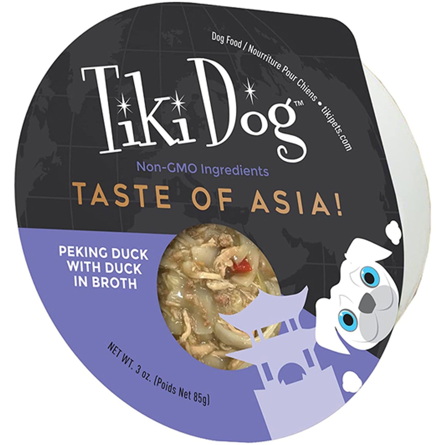 Tiki Pets Dog Gourmet Asia Chicken 3oz. (Case of 4)