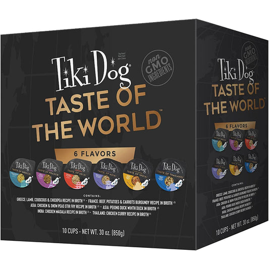Tiki Pets Dog Gourmet 3oz. Variety Pack (Case Of 10)