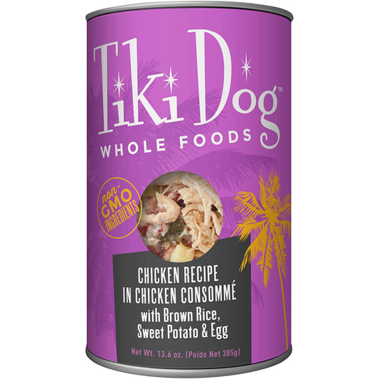 Tiki Pets Dog Whole Foods Chicken Recipe In Chicken Consomme 13.6oz (Case of 8)