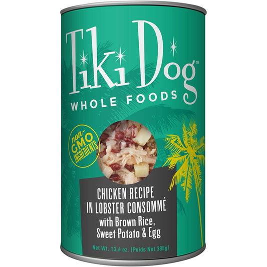 Tiki Pets Dog Whole Foods Chicken Recipe In Lobster Consomm 13.6oz. (Case of 12)