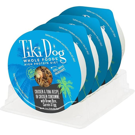 Tiki Pet Dog Luau Chicken Tuna Consomme 3oz. (Case of 4)