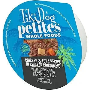Tiki Pet Dog Luau Chicken Tuna Consomme 3oz. (Case of 4)