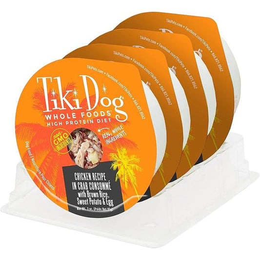 Tiki Pet Dog Luau Chicken Crab Consomme 3oz. (Case of 4)