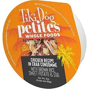 Tiki Pet Dog Luau Chicken Crab Consomme 3oz. (Case of 4)