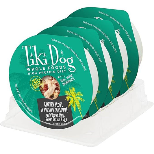 Tiki Pet Dog Luau Chicken Lobster Consomme 3oz. (Case of 4)