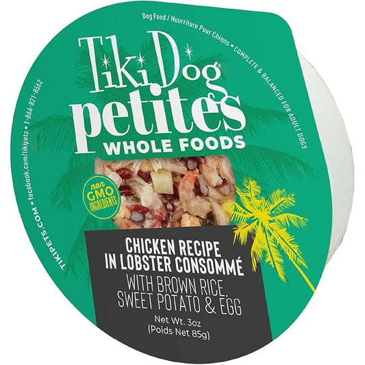 Tiki Pet Dog Luau Chicken Lobster Consomme 3oz. (Case of 4)