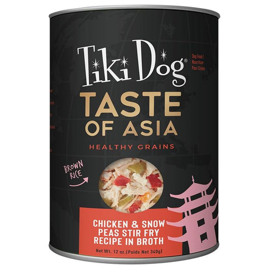 Tiki Pet Dog Gourment Asian Chicken 12oz. (Case of 8)