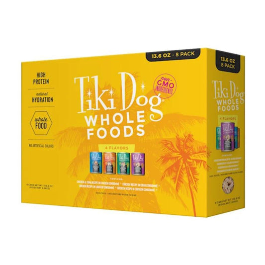 Tiki Pet Dog Whole Food Variety Pack (Case of 8 and Case of 10)